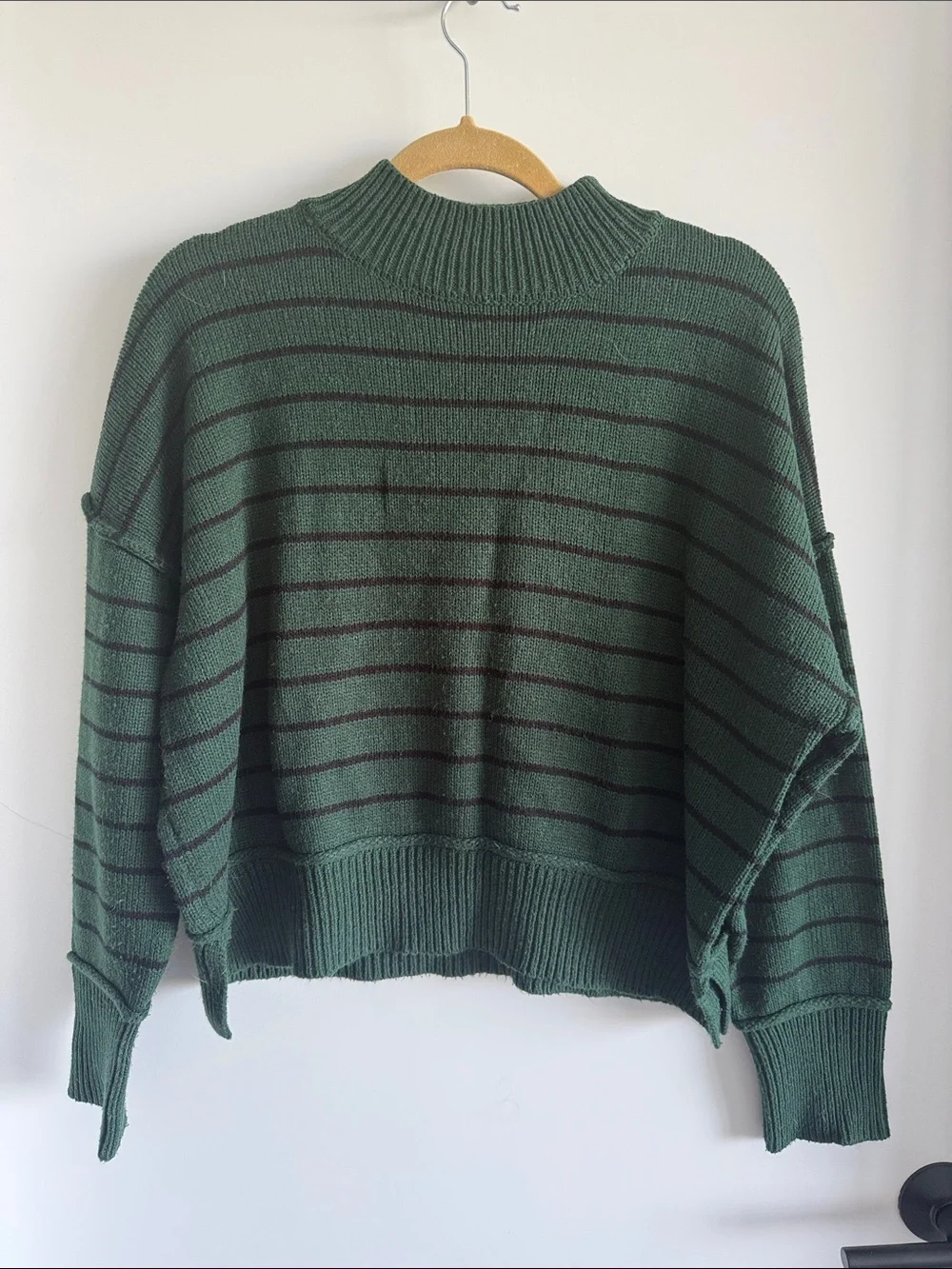The Work Shop Green Mock-Neck Sweater - Picture 1 of 2